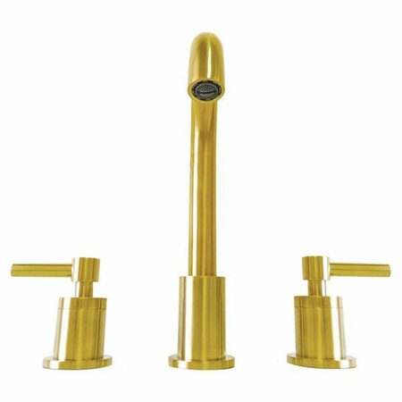COMFORTCORRECT Faenza Double Handle Widespread Bathroom Faucet with Drain, Gold CO2805610